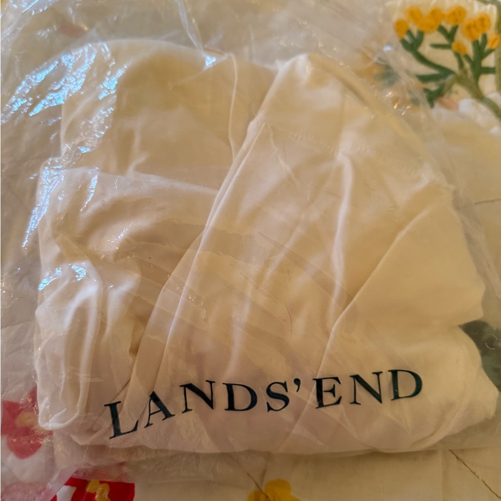 Lands' End White Top - Thermaskin warm base layer plus 2x new in package